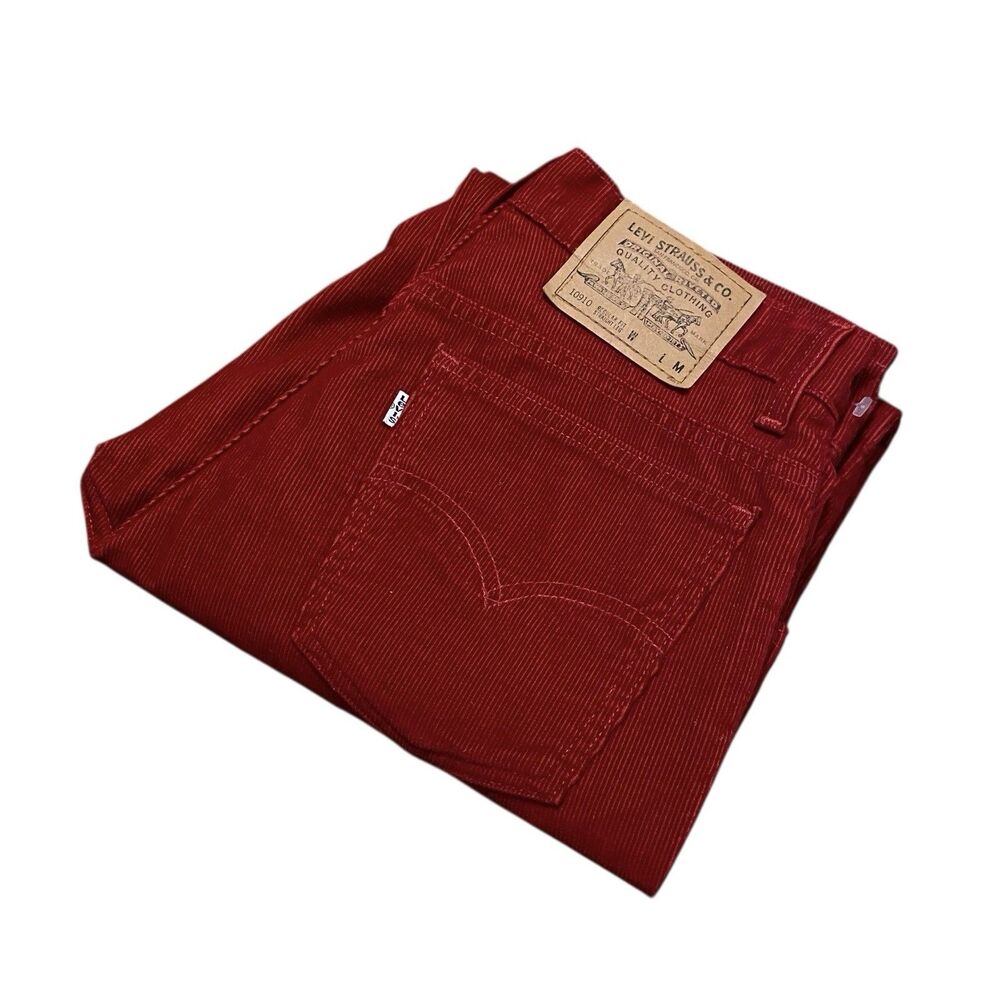 Vintage Women’s Levi’s 910 Corduroy Pants Jeans USA Made 11 Med 30x32 High Rise - Picture 3 of 10